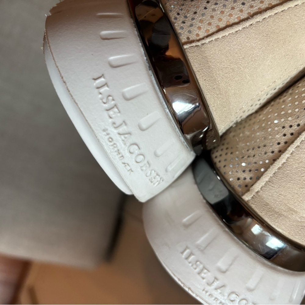 Ilse Jacobsen Cream Sneakers Breathable Knit Design - Picture 7 of 11